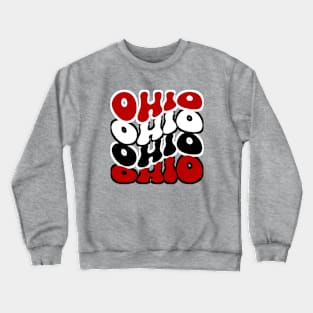 Retro Groovy Ohio Crewneck Sweatshirt